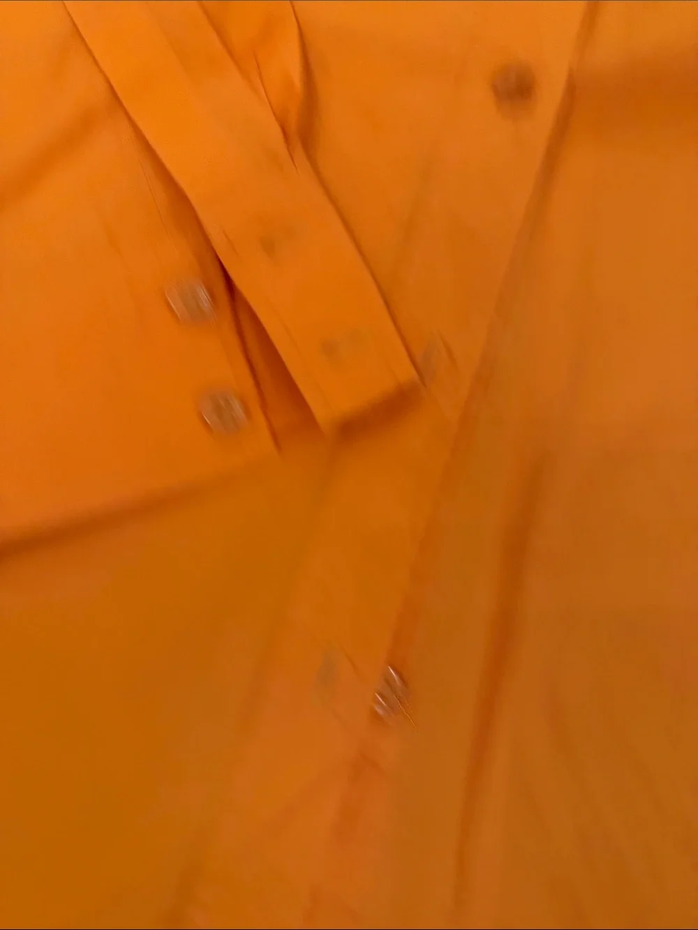 GREY LAB Orange Button-Up Shirt with Matching Orange Shorts Set Size Medium